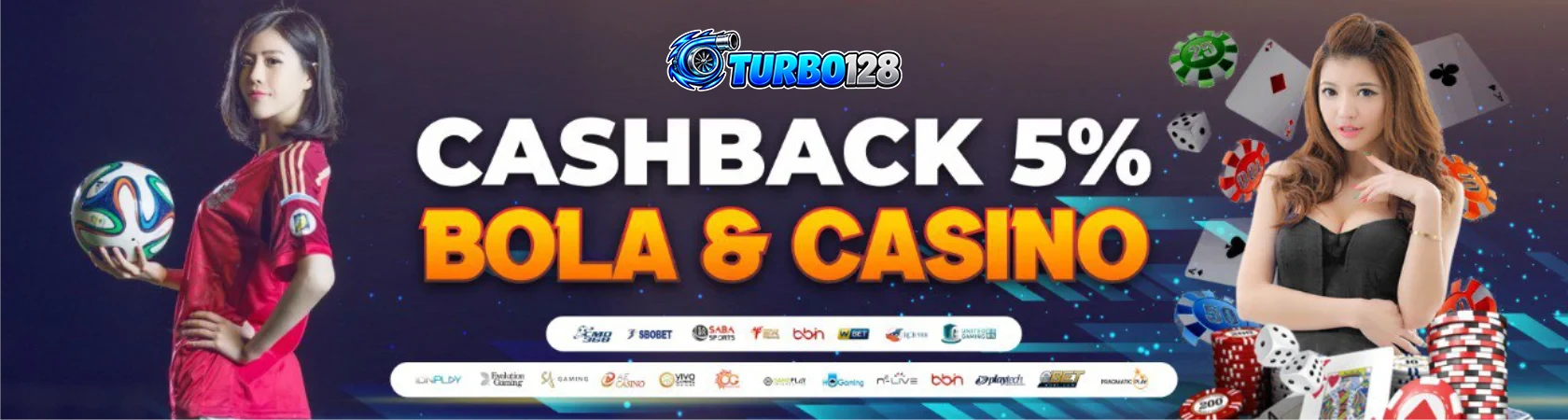 Promosi Cashback Bola & Casino Turbo128